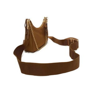 Prada Chain Bag ReEdition Shoulder Saffiano Black Leather 2005